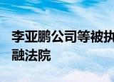 李亚鹏公司等被执行4.5亿 执行法院为北京金融法院