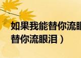 如果我能替你流眼泪 歌词赵小兵（如果我能替你流眼泪）