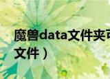 魔兽data文件夹可以删除吗（魔兽世界data文件）