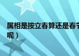 属相是按立春算还是春节算（属相是按立春算还是春节算的呢）