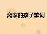离家的孩子歌词（离家的孩子完整歌词）