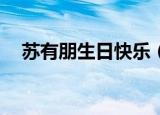 苏有朋生日快乐（苏有朋47岁生日晒照）