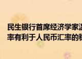 民生银行首席经济学家温彬：下调金融机构外汇存款准备金率有利于人民币汇率的稳定