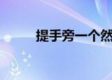 提手旁一个然字（提手旁一个然）