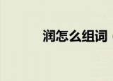 润怎么组词（润字读音及解释）