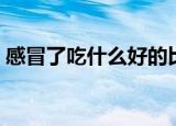 感冒了吃什么好的比较快（感冒了吃什么好）