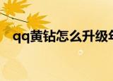 qq黄钻怎么升级年费（qq黄钻怎么升级）
