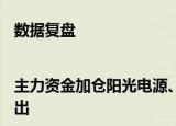 数据复盘|主力资金加仓阳光电源、江淮汽车等  北向资金连续3日净流出