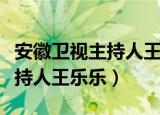 安徽卫视主持人王乐乐当红不让（安徽卫视主持人王乐乐）