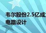 韦尔股份2.5亿成立新公司，经营范围含集成电路设计