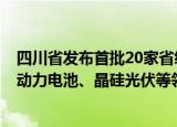 四川省发布首批20家省级新型研发机构名单 涵盖人工智能、动力电池、晶硅光伏等领域