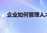 企业如何管理人才（有什么实用的技巧）