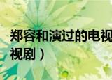 郑容和演过的电视剧有哪些（郑容和演过的电视剧）