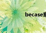 becase意思（beca se）