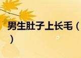 男生肚子上长毛（为什么男生喜欢弄到肚子上）