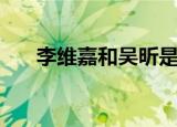 李维嘉和吴昕是什么（李维嘉和吴昕）