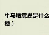 牛马啥意思是什么梗抖音（牛马啥意思是什么梗）