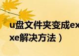 u盘文件夹变成exe怎么办（u盘文件夹变成exe解决方法）