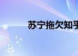 苏宁拖欠知乎百万广告费被判还
