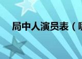 局中人演员表（哪些演员出演了这部剧）