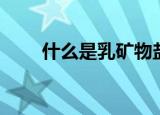 什么是乳矿物盐（乳矿物盐的介绍）