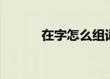 在字怎么组词（在字主要组词）