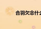 合羽欠念什么（不同读音释义）