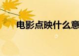电影点映什么意思（电影点映的解释）