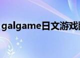 galgame日文游戏翻译器（日文游戏翻译器）