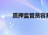 质押监管员容易上手吗（质押监管）