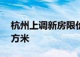杭州上调新房限价 个别板块涨了2000元/平方米