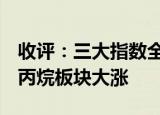 收评：三大指数全线收涨 沪指涨1.36% 环氧丙烷板块大涨