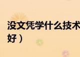 没文凭学什么技术好贴吧（没文凭学什么技术好）