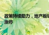 政策持续助力，地产板块发力走高，京能置业、京投发展等涨停