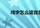 戍字怎么读音是什么（酉字怎么读）