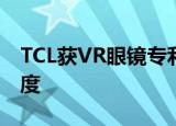 TCL获VR眼镜专利授权 无需拆下面罩调屈光度