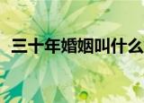 三十年婚姻叫什么婚（30年婚姻是什么婚）