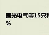 国光电气等15只科创板股融资余额增幅超10%