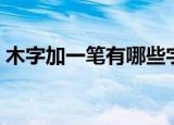 木字加一笔有哪些字（木字加一笔有什么字）