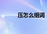 压怎么组词（压的组词有哪些）