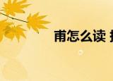 甫怎么读 拼音（甫怎么读）