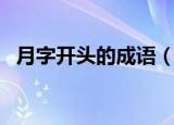 月字开头的成语（月字开头的成语有哪些）
