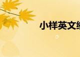 小样英文缩写（小样英文）