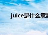 juice是什么意思中文（juice的解释）