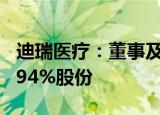 迪瑞医疗：董事及其一致行动人拟减持不超2.94%股份