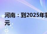 河南：到2025年氢能产业总产值突破1000亿元