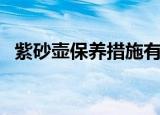 紫砂壶保养措施有哪些（如何保养紫砂壶）