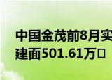 中国金茂前8月实现销售额969.13亿元 销售建面501.61万㎡