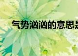 气势汹汹的意思是什么（气势汹汹释义）
