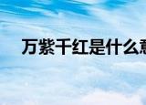 万紫千红是什么意思（万紫千红的含义）